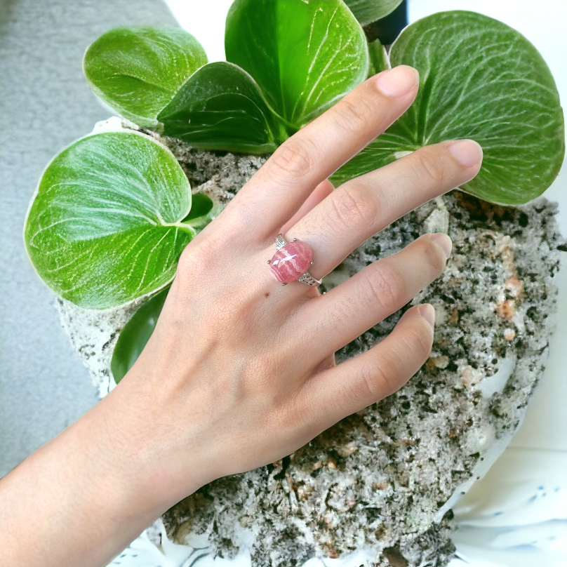 Rhodocrosite Ring