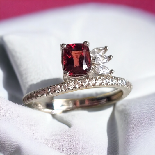 Red Spinel Ring