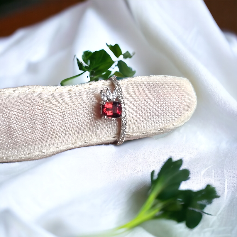Red Spinel Ring