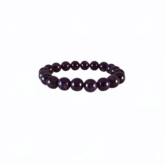 Amethyst Bracelet Large Bead Size