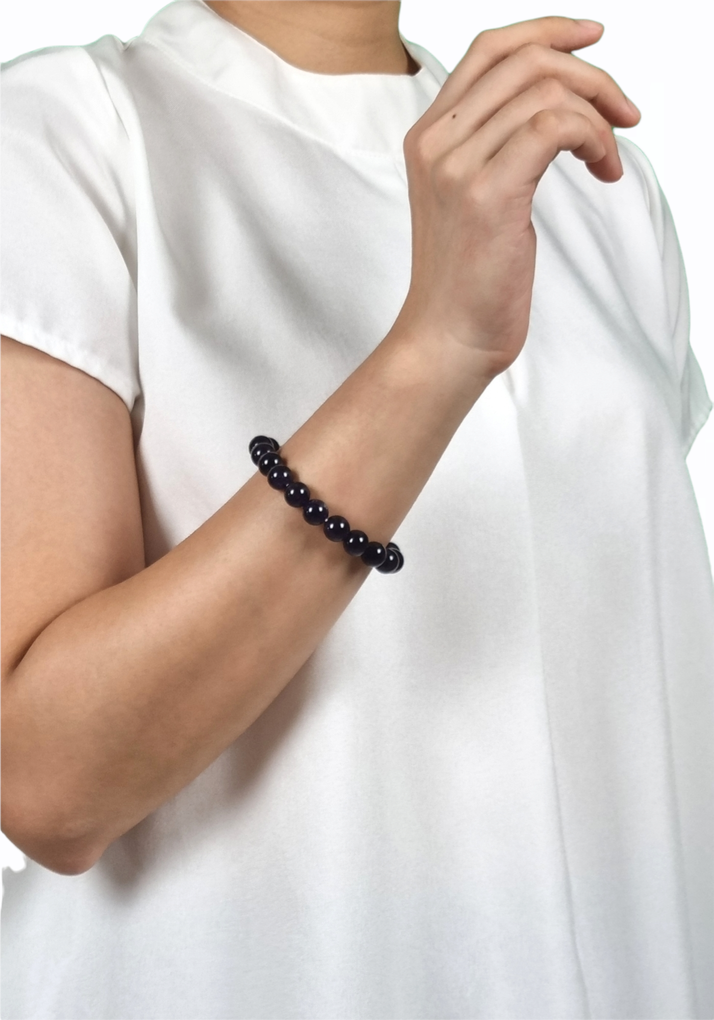 Amethyst Bracelet Large Bead Size