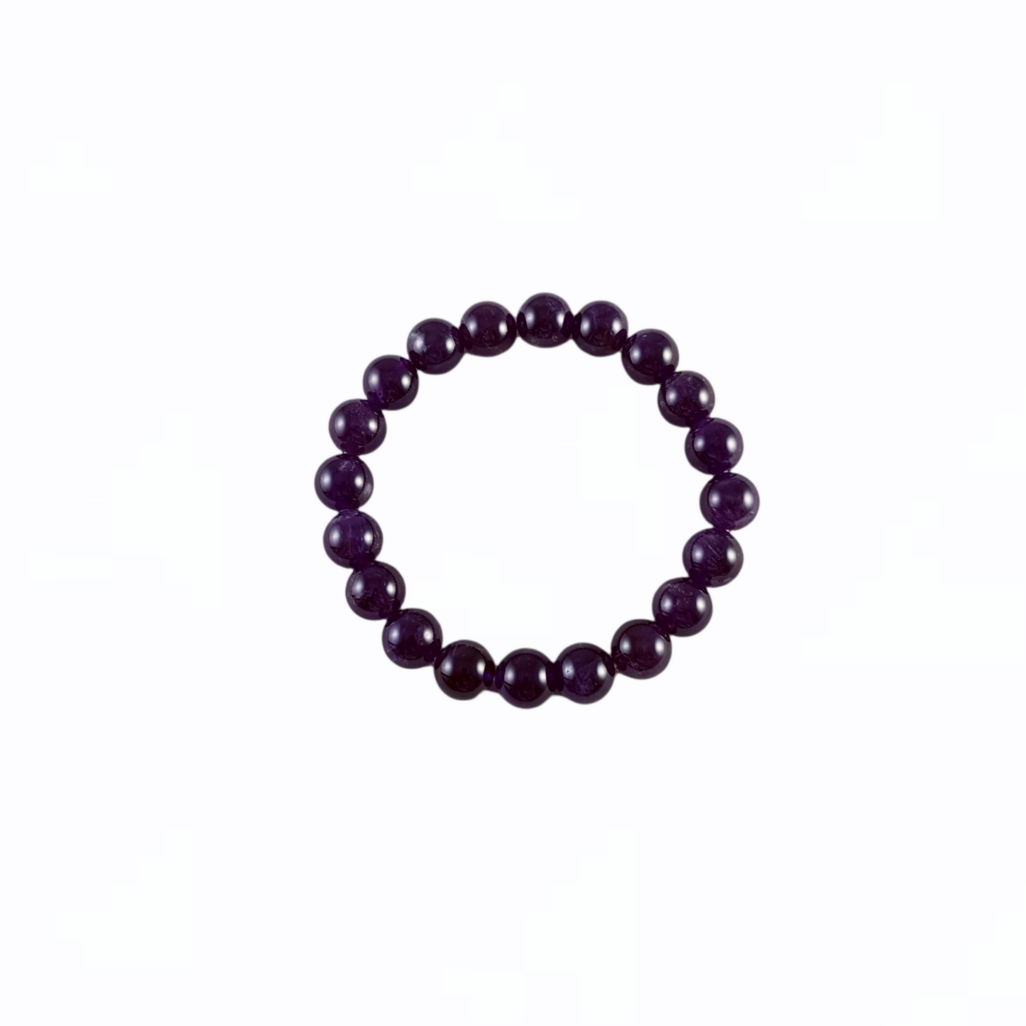 Amethyst Bracelet Large Bead Size