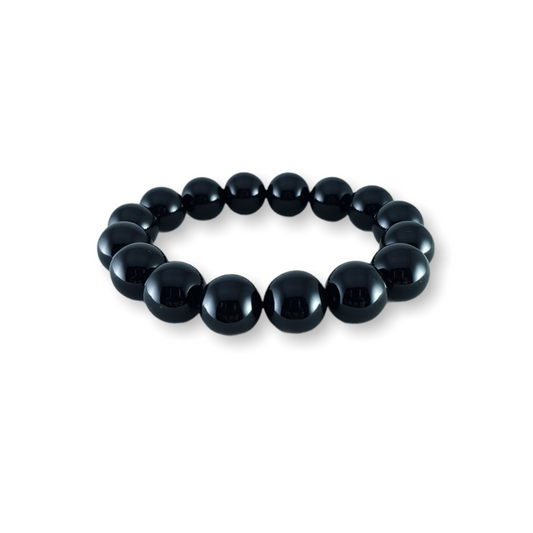 Black Onyx Bracelet Large Bead
