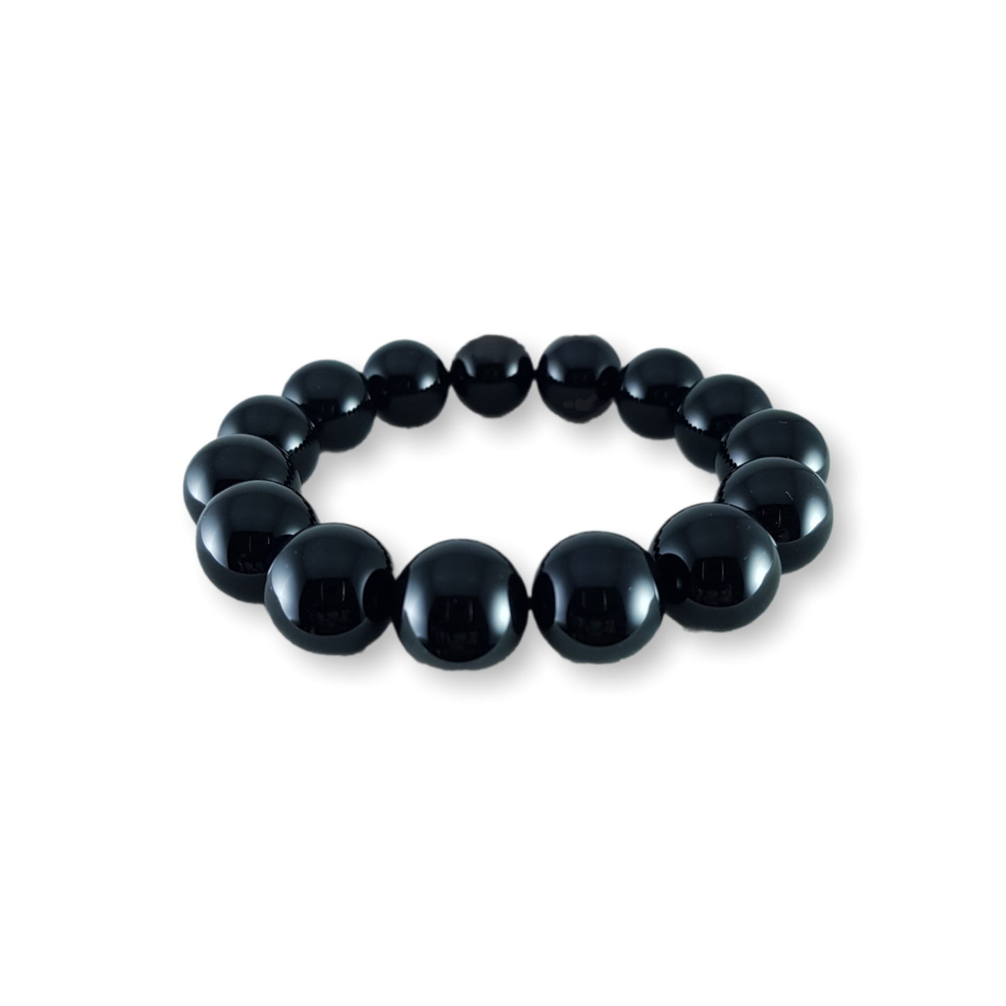 Black Onyx Bracelet Extra Large Bead