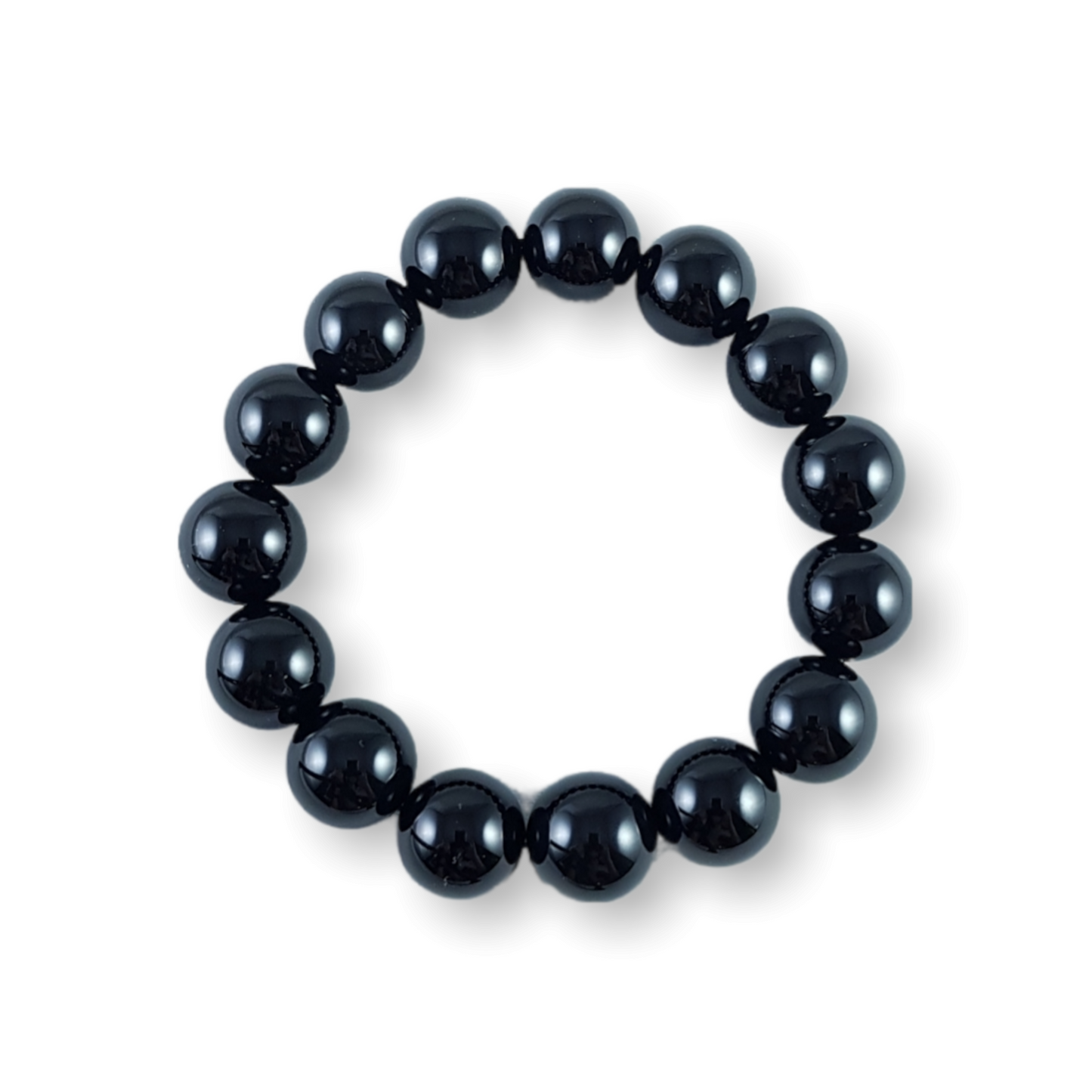 Black Onyx Bracelet Extra Large Bead