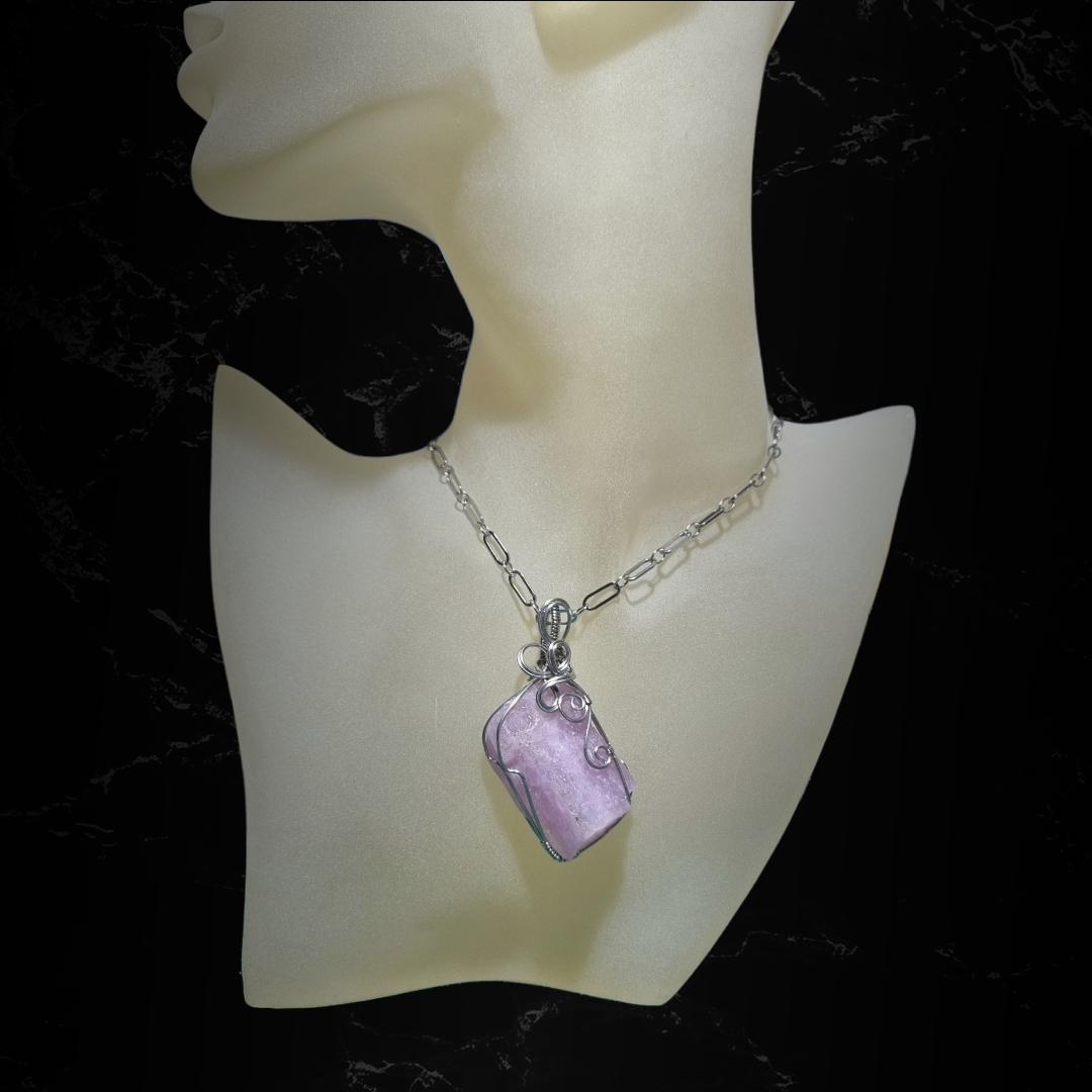 Kunzite (Raw) Pendant