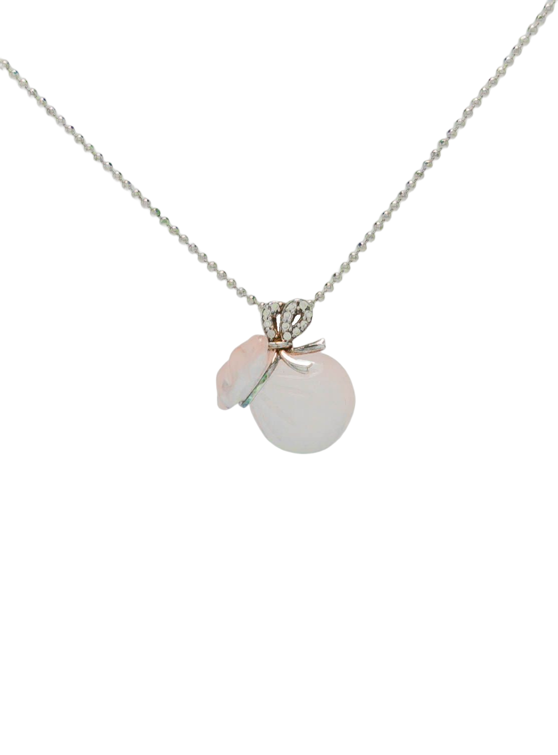 Rose Quartz Pendant - Fortune Bag