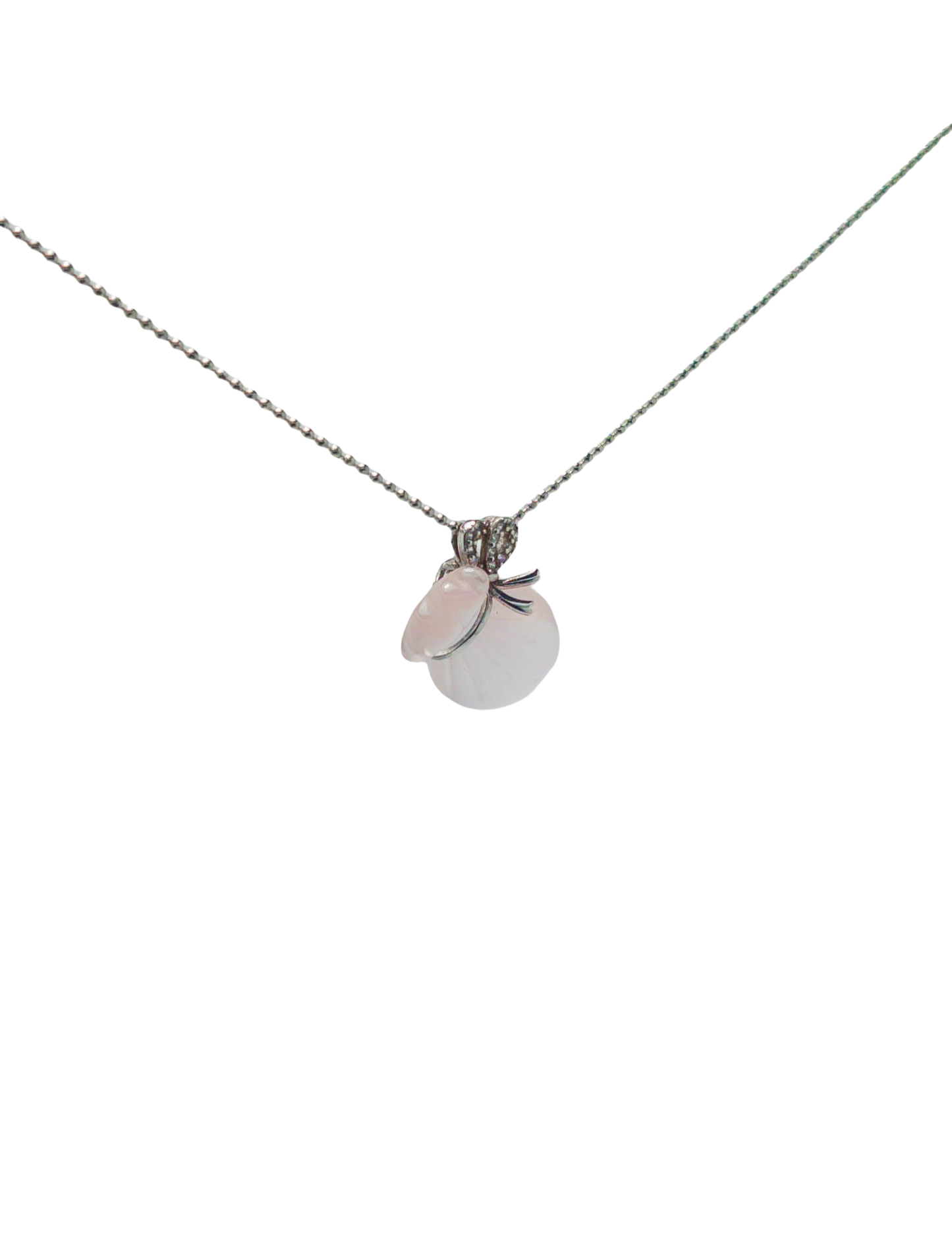 Rose Quartz Pendant - Fortune Bag