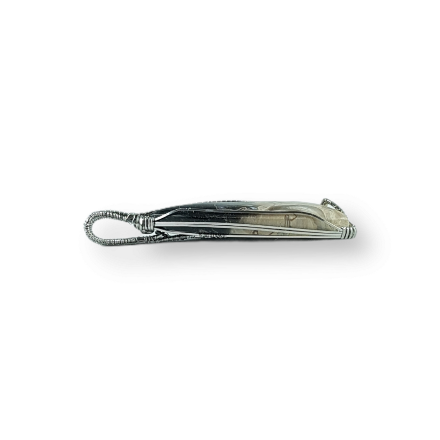 Palm Root Jasper Irregular Handmade Pendant