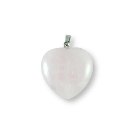 Heart Shaped Rose Quartz Pendant