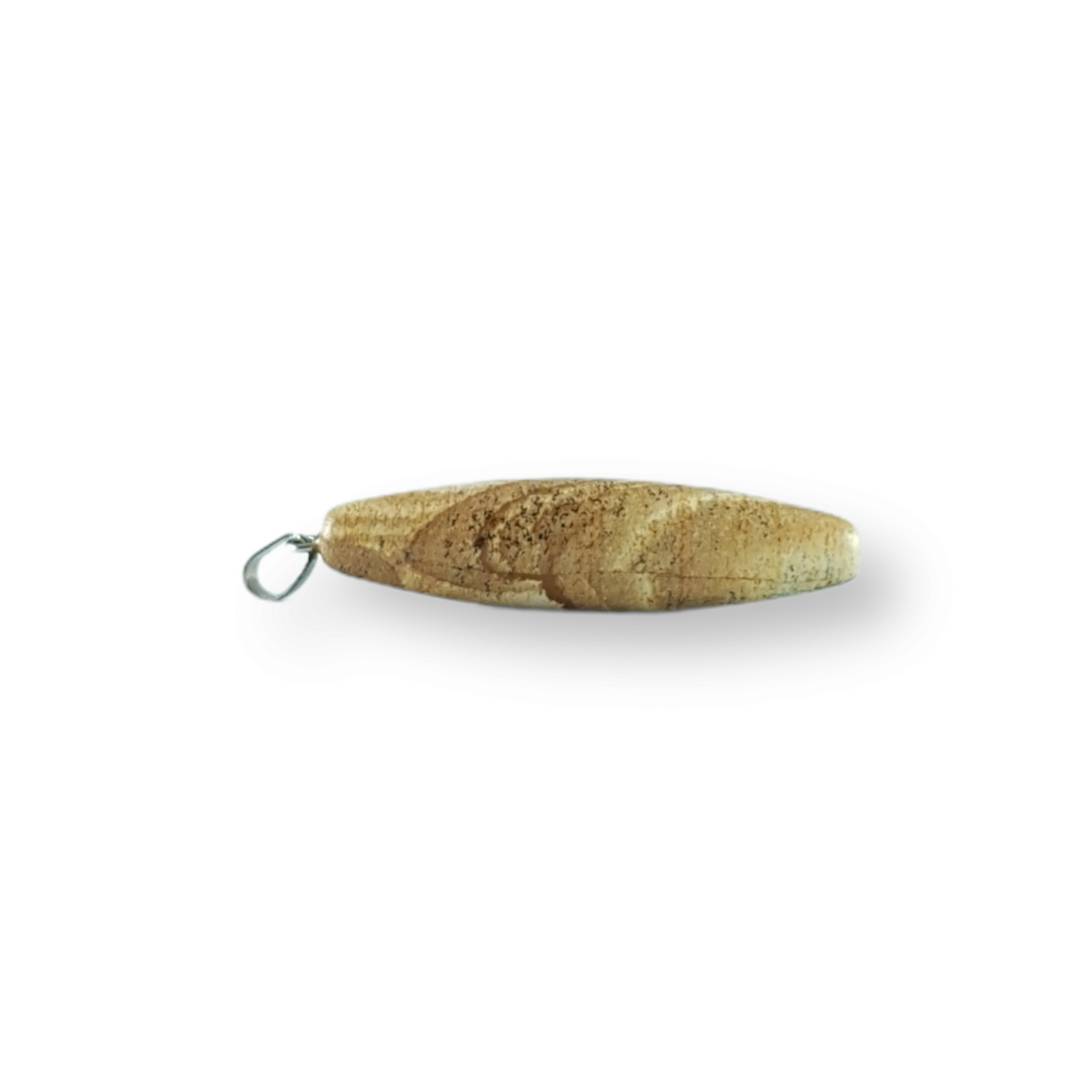 Picture Jasper Long Oval Pendant
