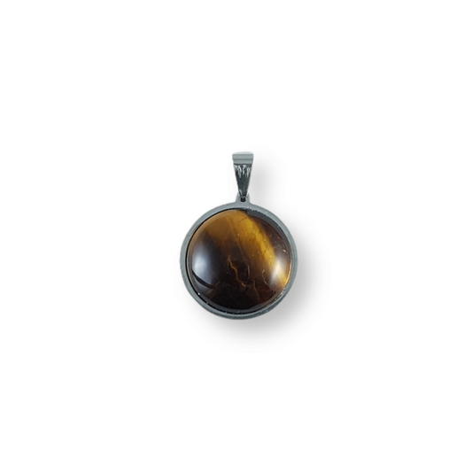 Tiger Eye Round Pendant