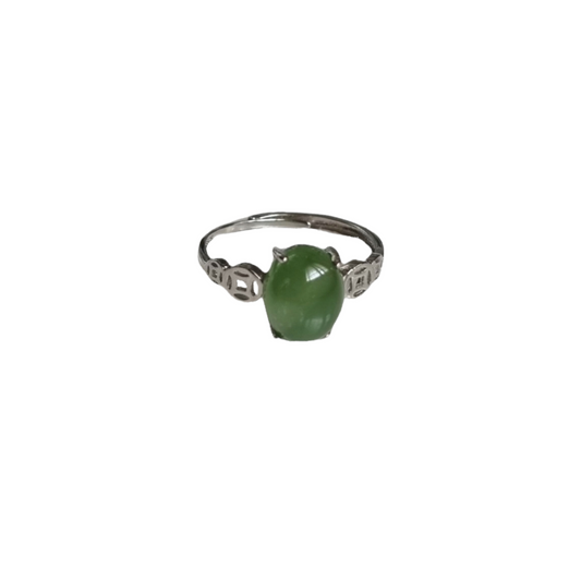 Green Jasper Ring