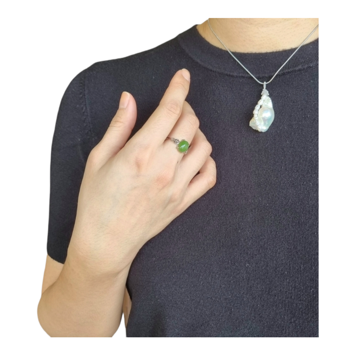 Green Jasper Ring