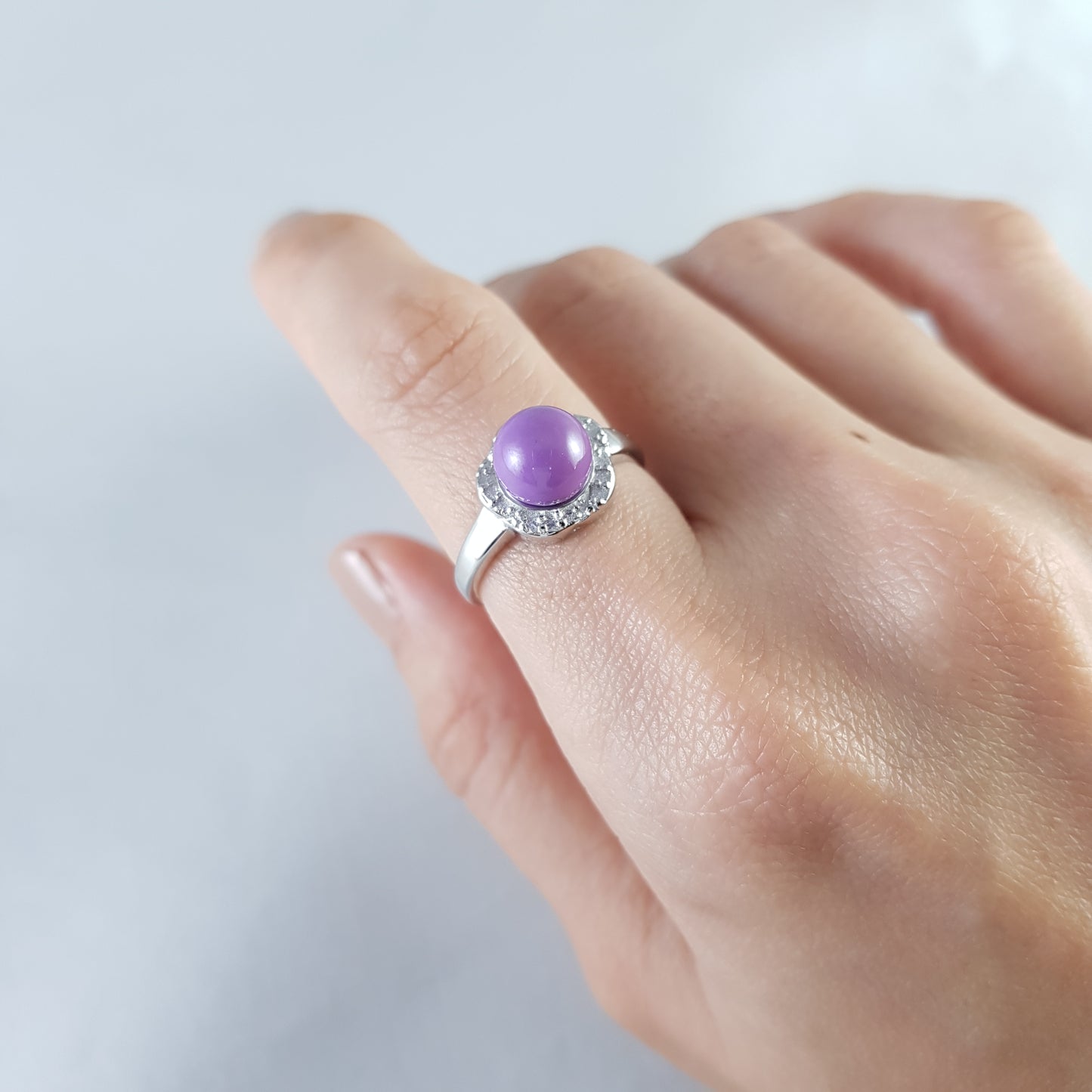 Phosphosiderite Flower Ring