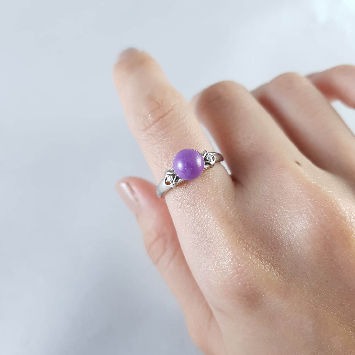 Phosphosiderite Quartz Ring