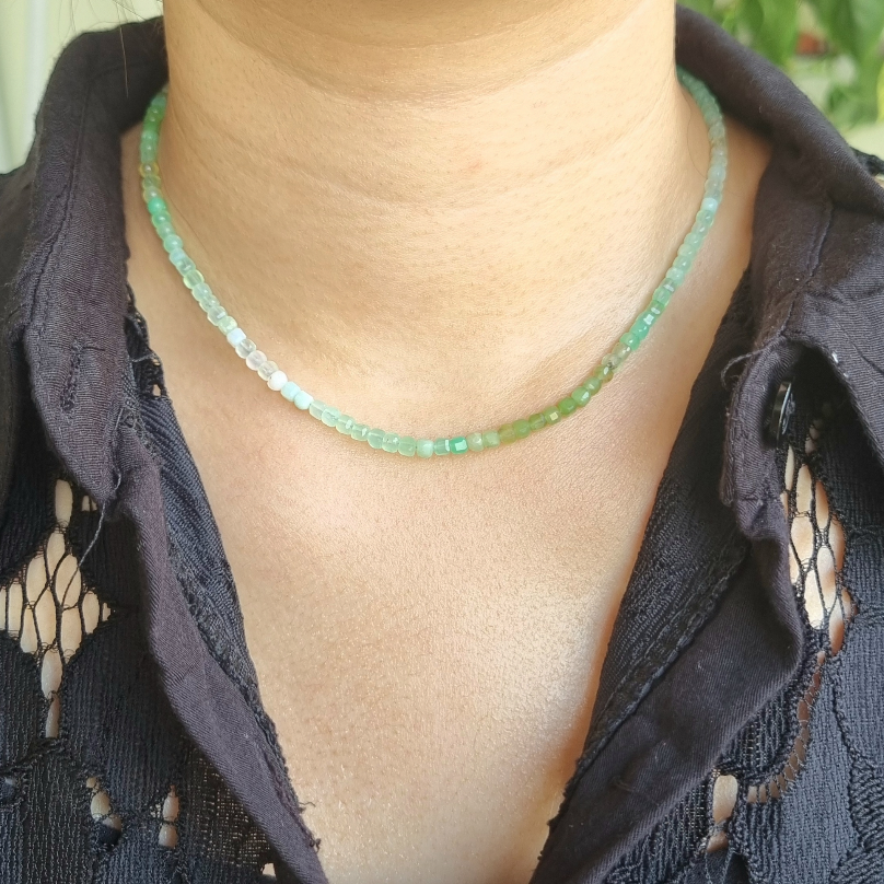Chrysoprase necklace