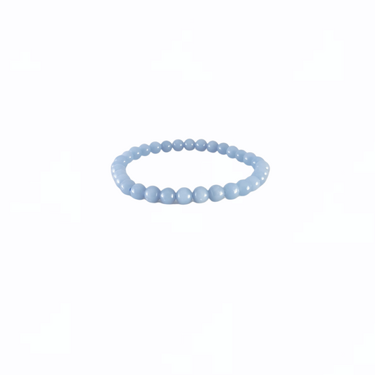Angelite Bracelet Small Bead Size