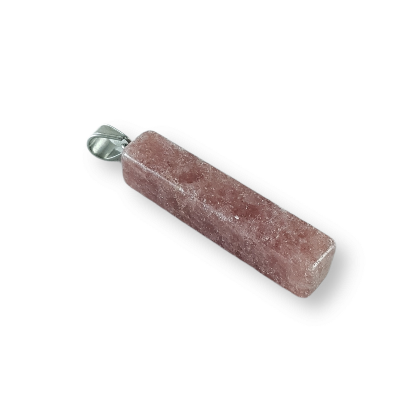 Strawberry Quartz Rectangular Pendant