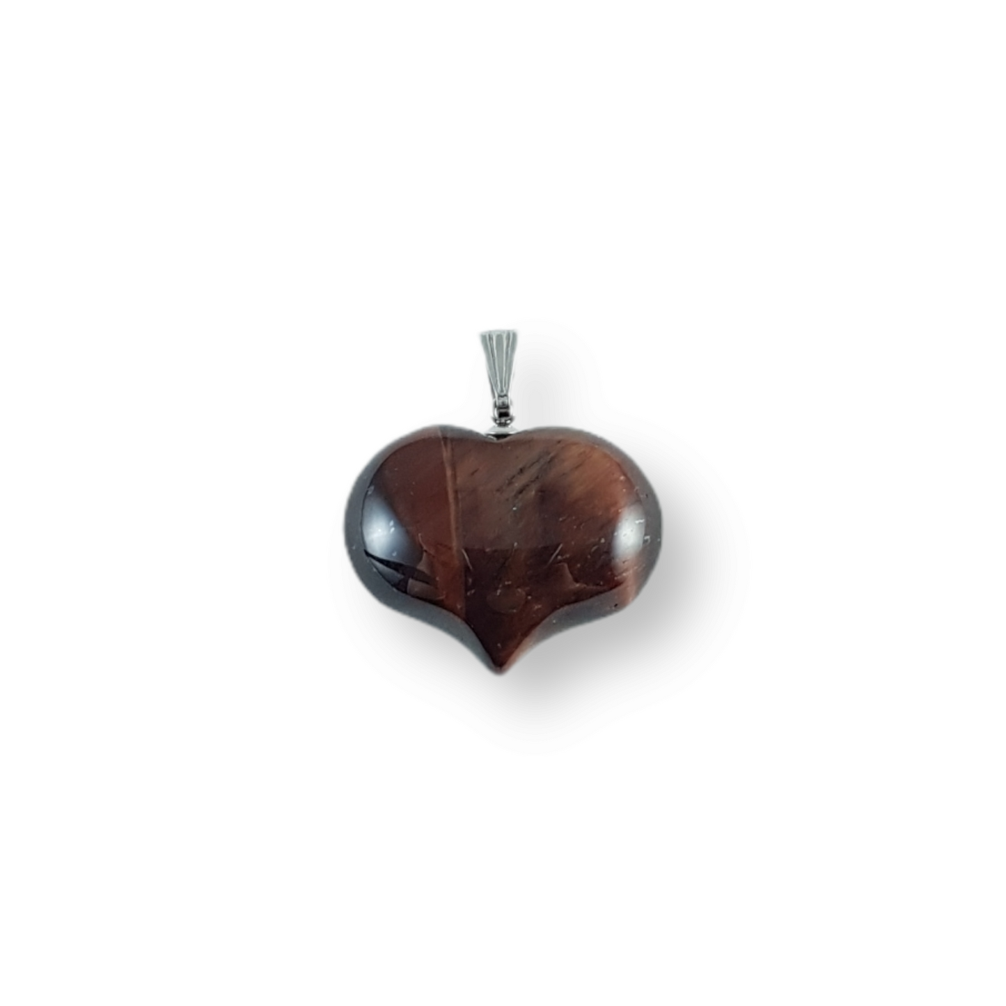Bold Heart Shaped Red Tiger Eye Pendant