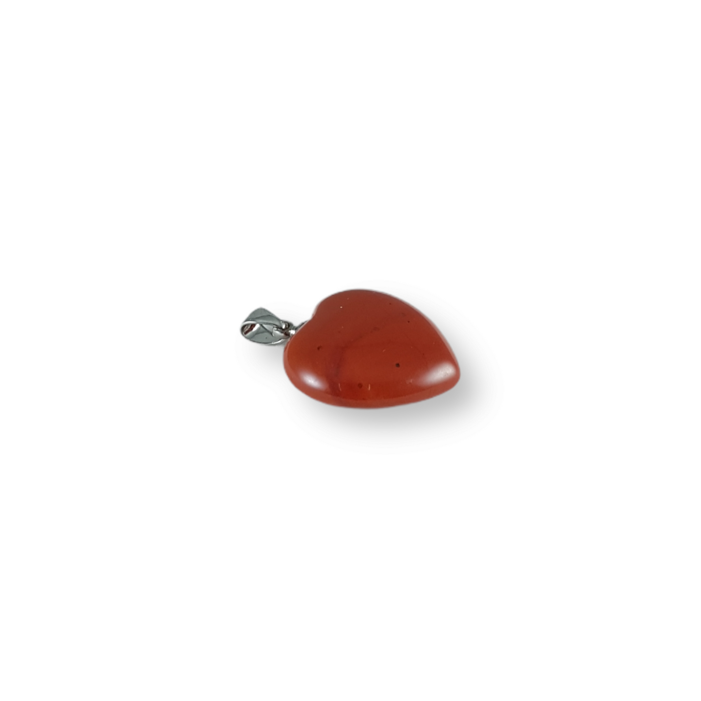 Heart Shaped Small Red Jasper Pendant