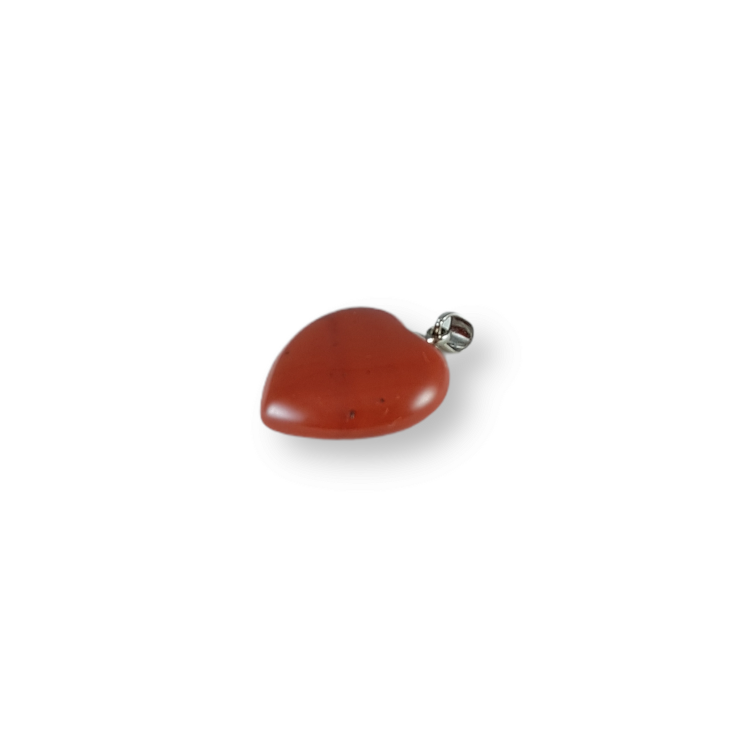 Heart Shaped Small Red Jasper Pendant