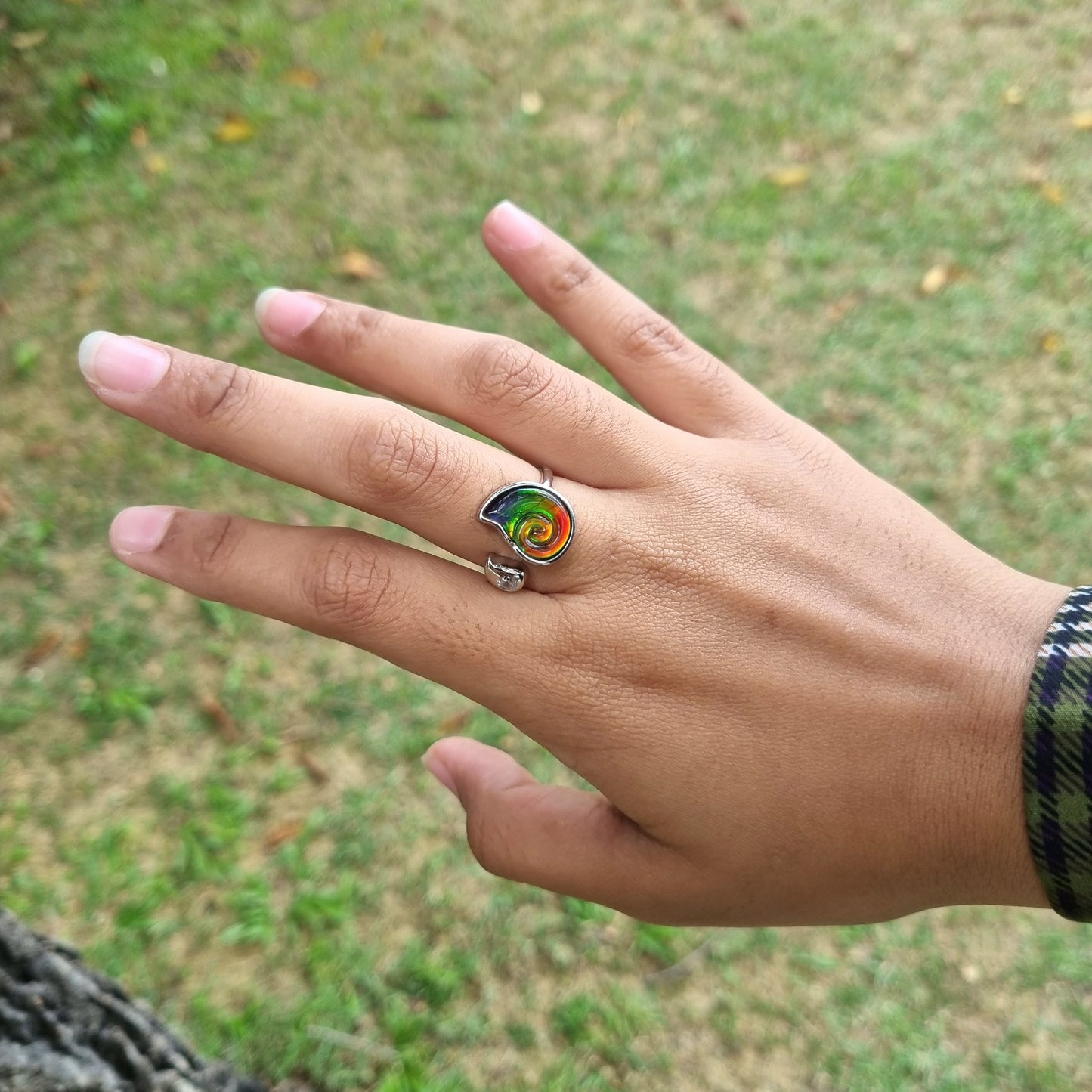 AMMOLITE RING