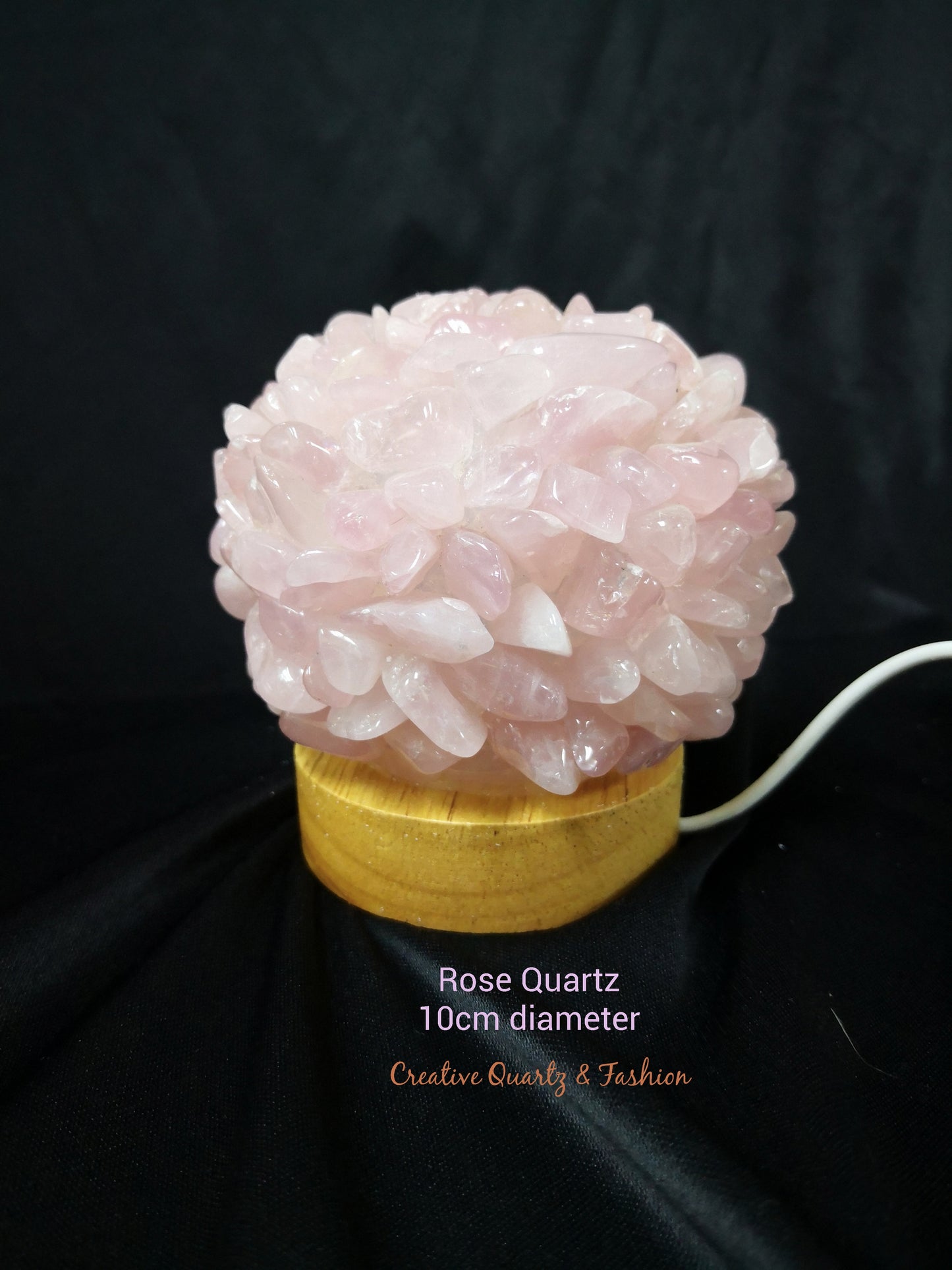 Rose Quartz Crystal Lamp