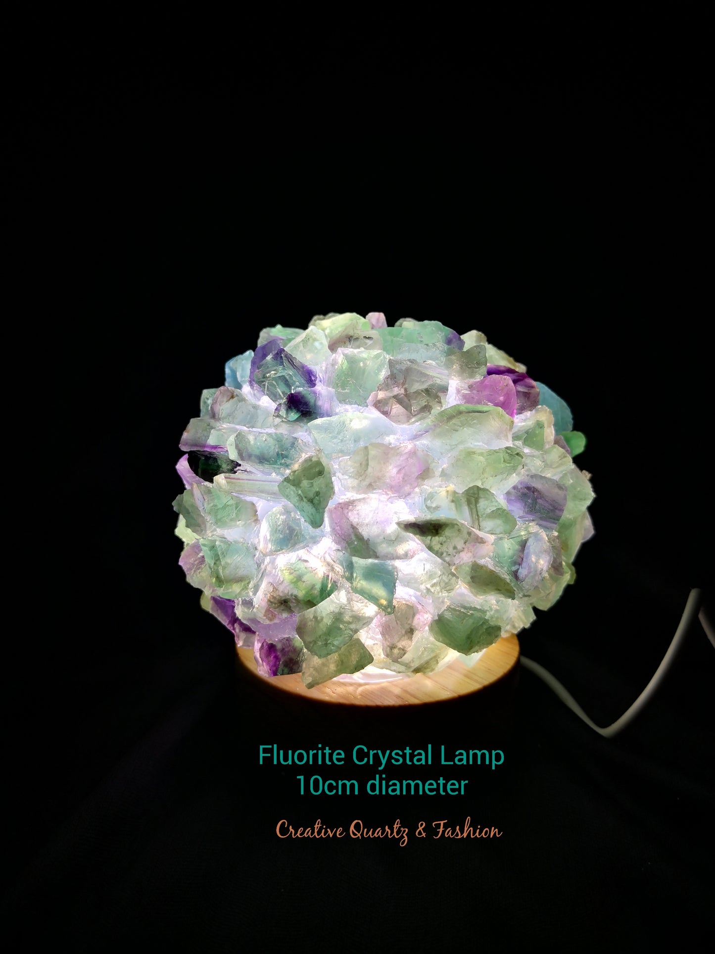 Flourite Crystal Lamp