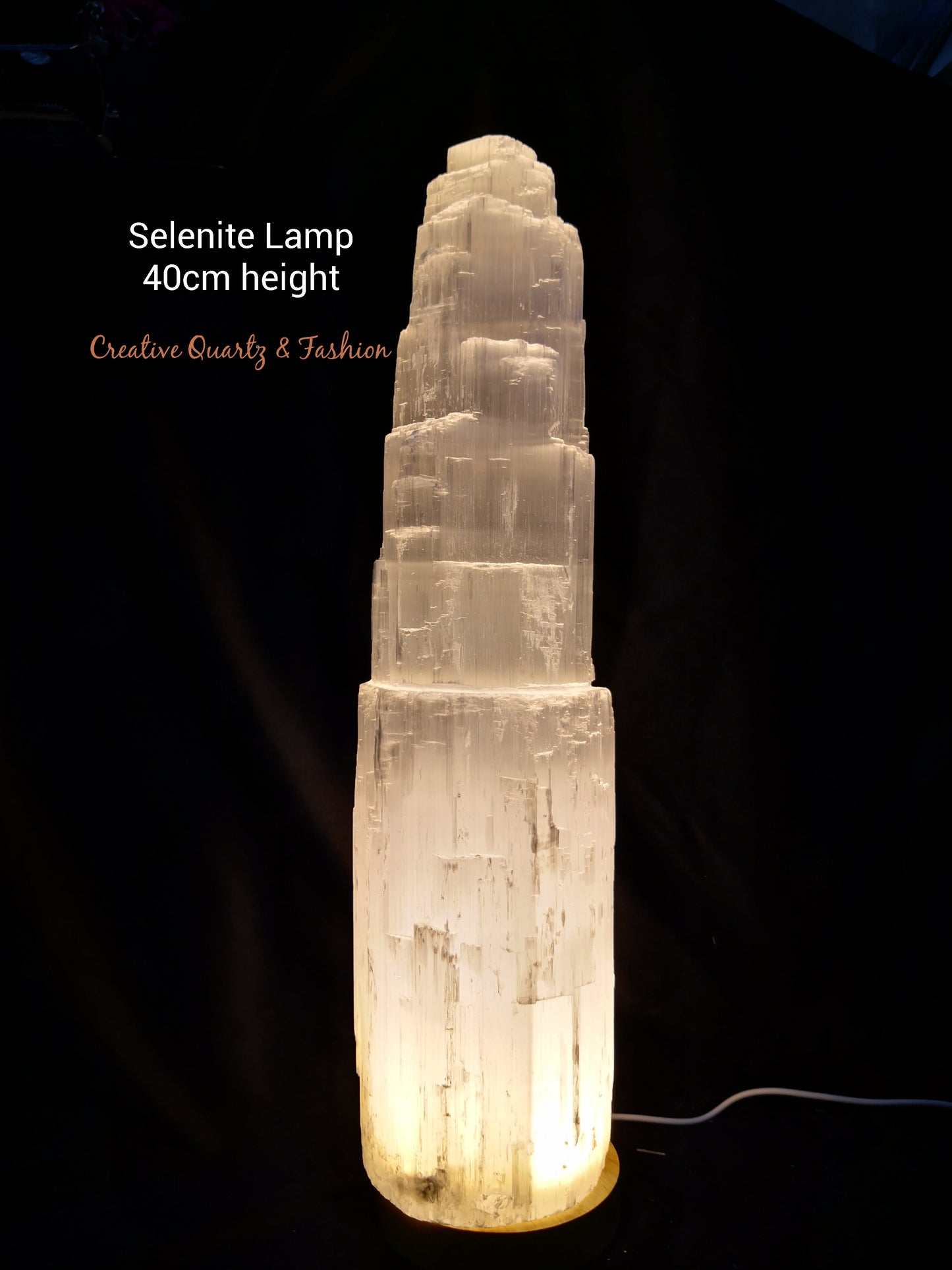 Selenite Lamp Extra Large